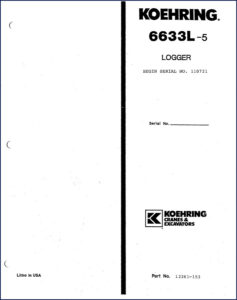 koehring 6633l, koehring manual