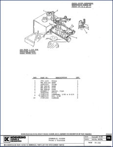 koehring 6633l, 6638l 1985 parts catalog, koehring parts catalog, koehring 6633l,
