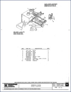 koehring 6633l, 6638l 1986 parts catalog, koehring parts catalog, koehring 6633l,