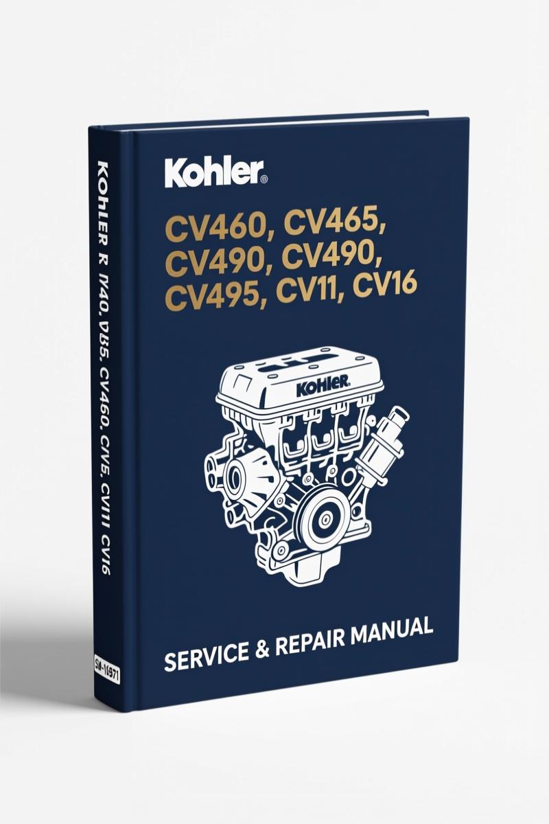 kohler cv460, cv465, cv490, cv495, cv11 service manual, kohler service manual, kohler cv460,