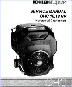 kohler ohc 16 hp, ohc 18 hp service, kohler service manual, kohler ohc