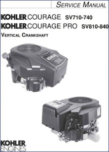 kohler sv710, kohler manual