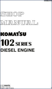 komatsu 102 series 2002 workshop manual, komatsu workshop manual, komatsu 102