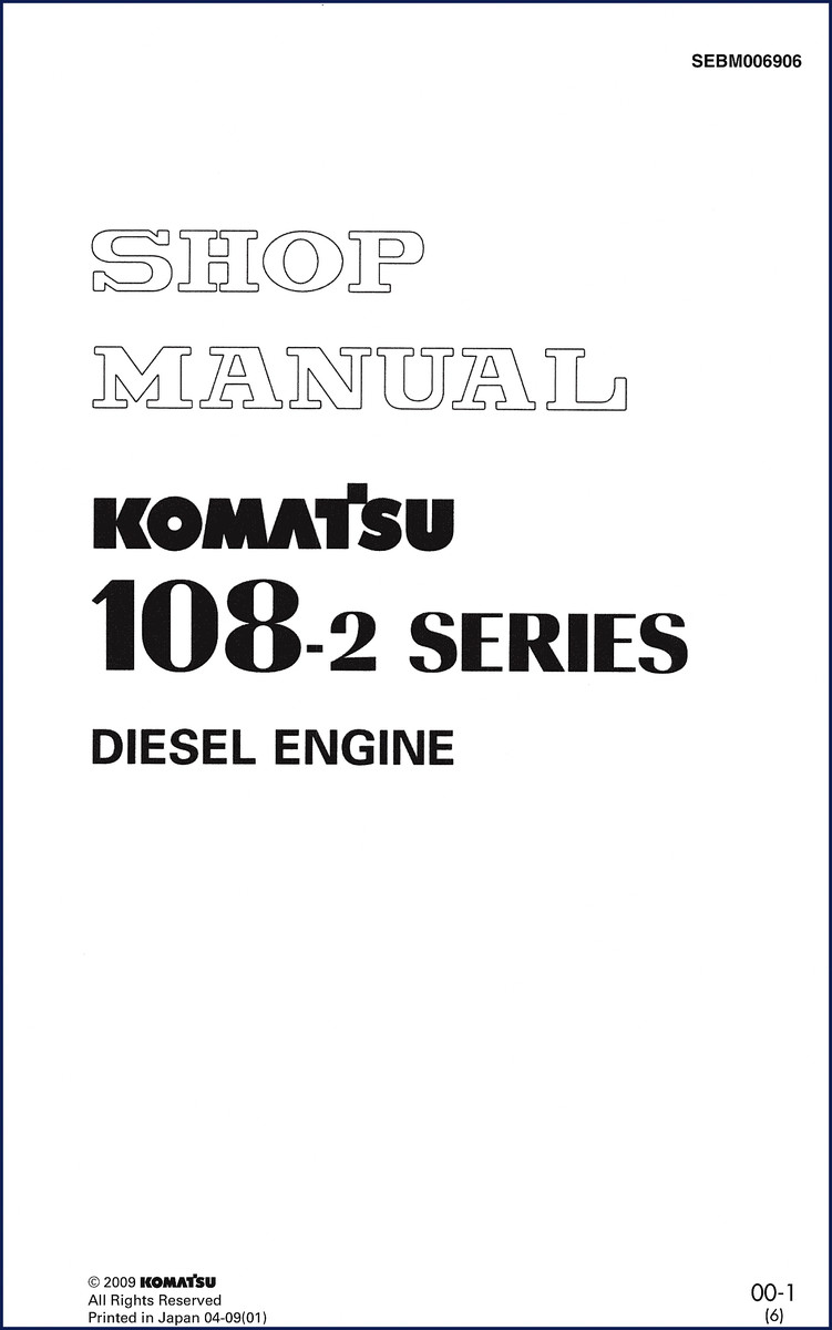 komatsu 108, komatsu manual