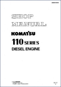 komatsu 110 series 1996 workshop manual, komatsu workshop manual, komatsu 110