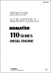 komatsu 110 series 1996 workshop manual: factory specs, komatsu workshop manual, komatsu 110