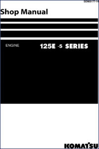 komatsu 125e workshop manual, komatsu workshop manual, komatsu 125e