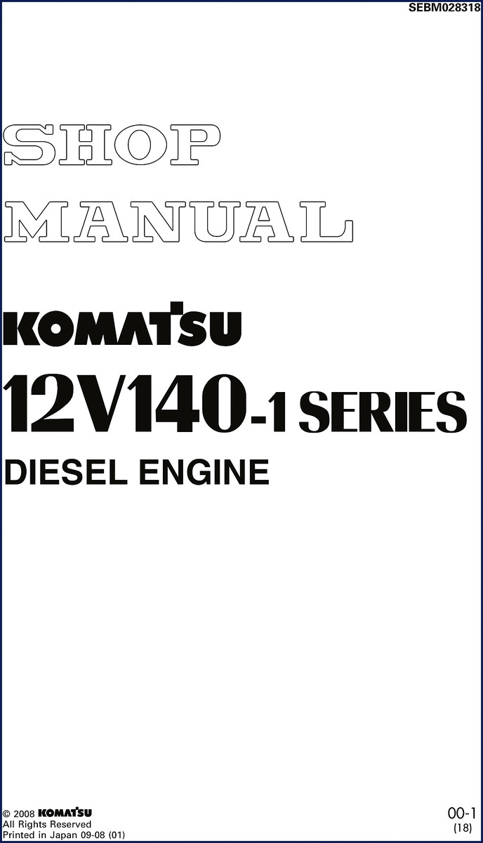 komatsu 12v140, komatsu manual