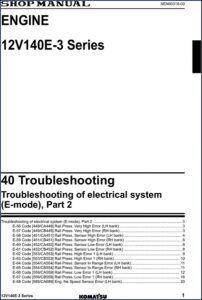 komatsu 12v140e, komatsu manual