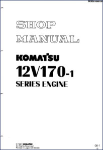 komatsu 12v170, komatsu manual