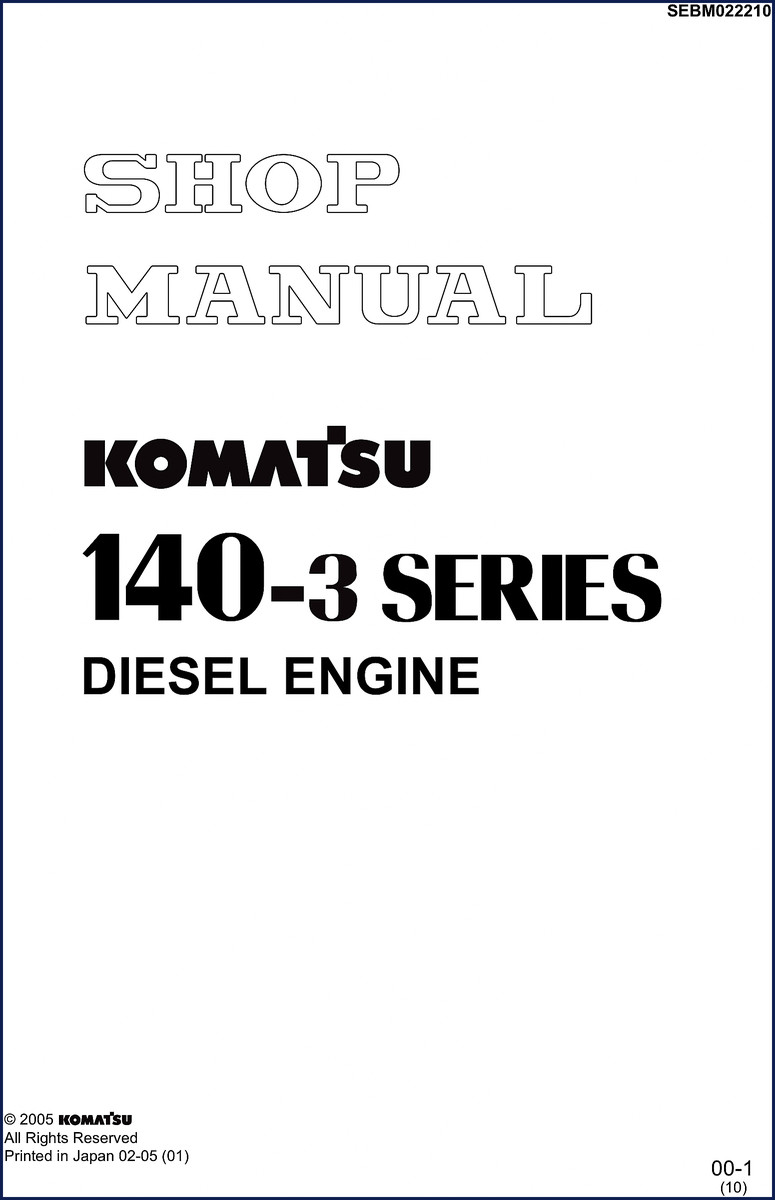 komatsu 140, komatsu manual