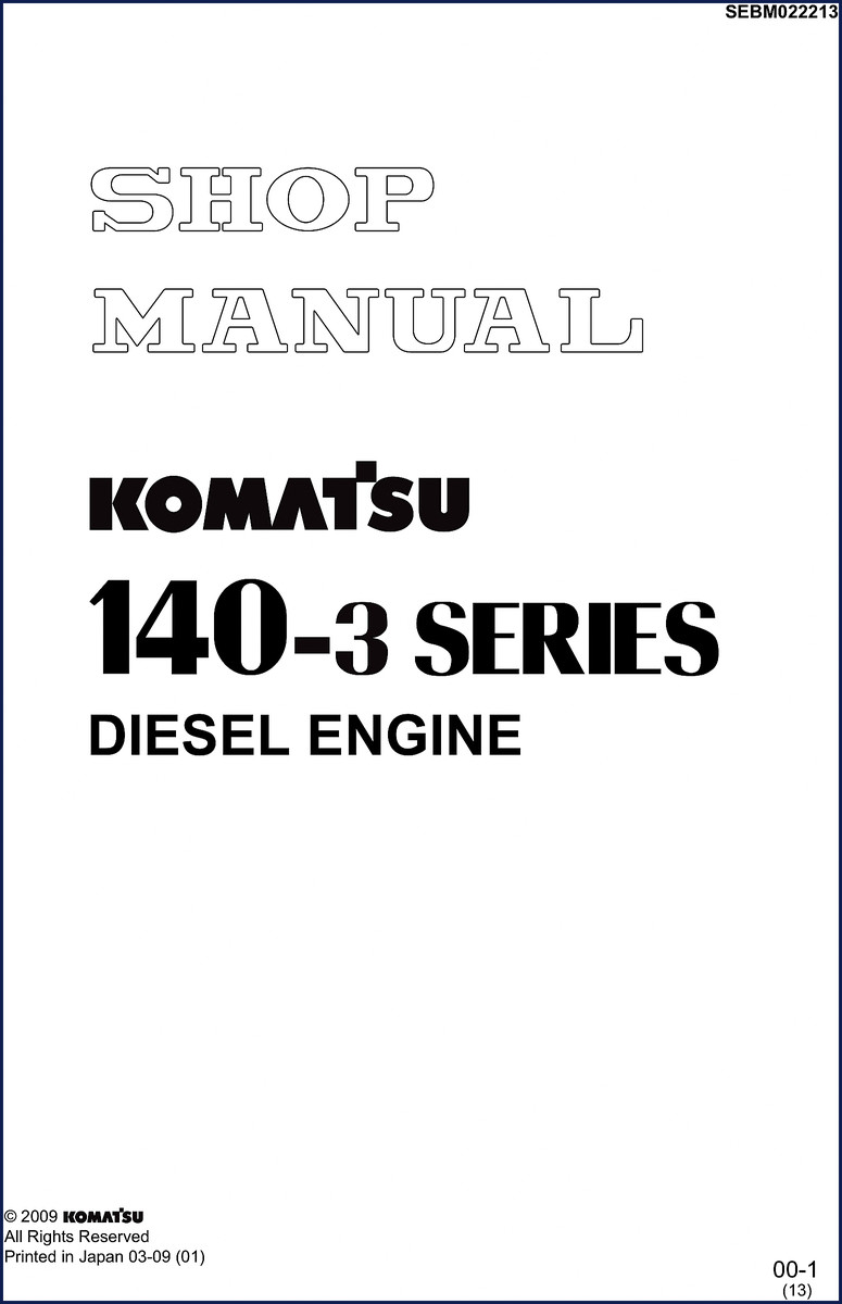 komatsu 140, komatsu manual
