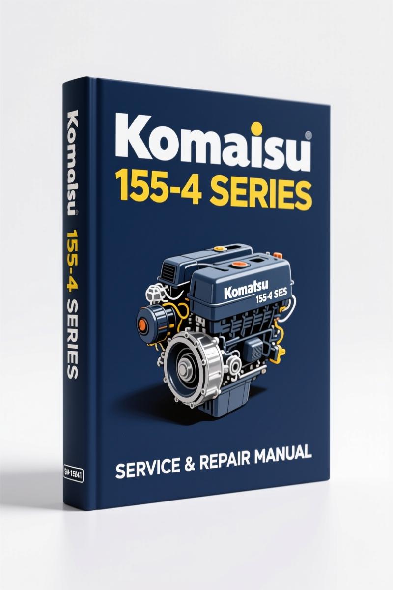 Komatsu 155-4 Series Workshop Manual cover – 376 pages factory service manual