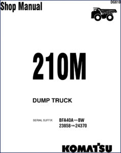 komatsu 210m, dg610 service manual, komatsu service manual, komatsu 210m,