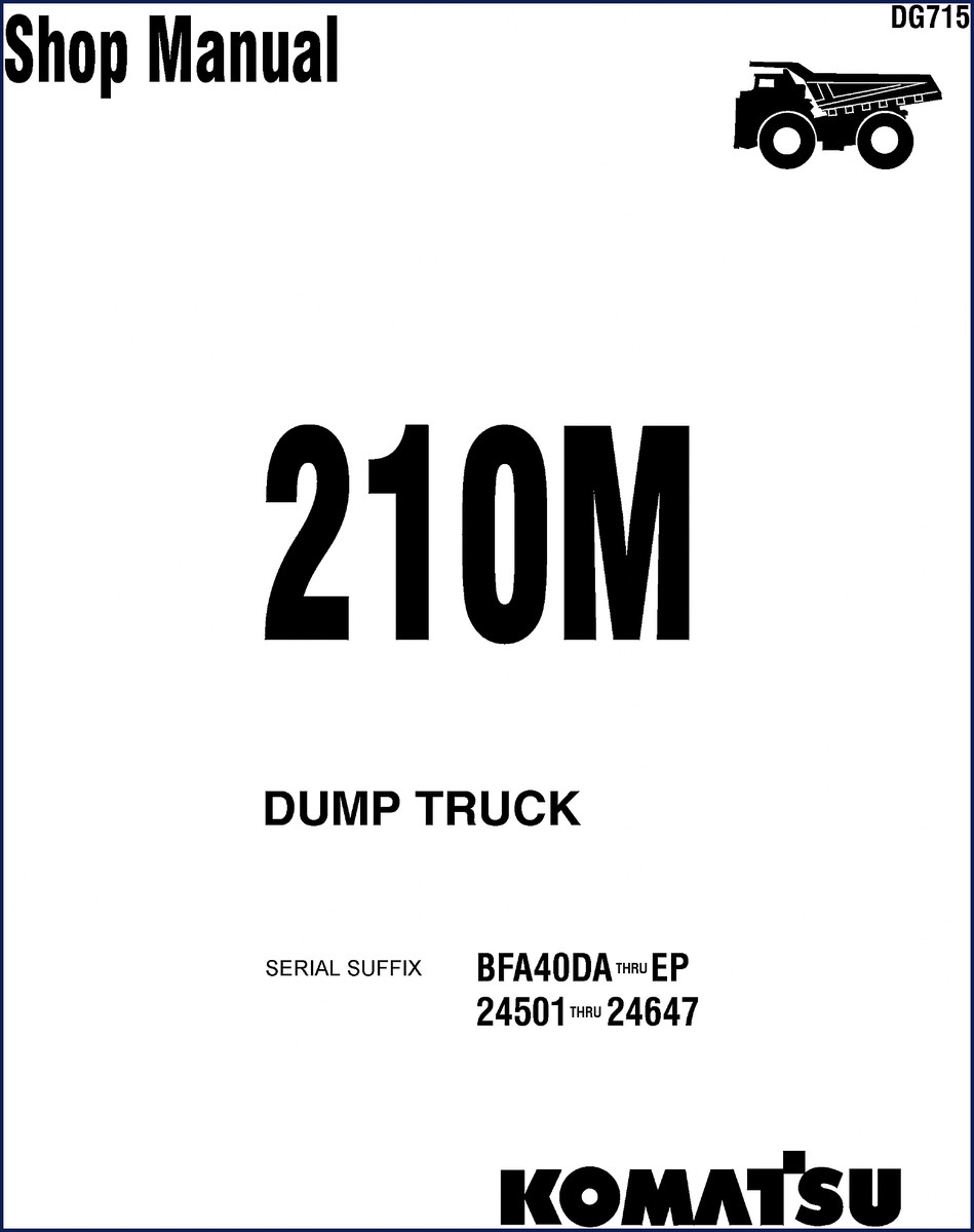 komatsu 210m workshop manual, komatsu workshop manual, komatsu 210m