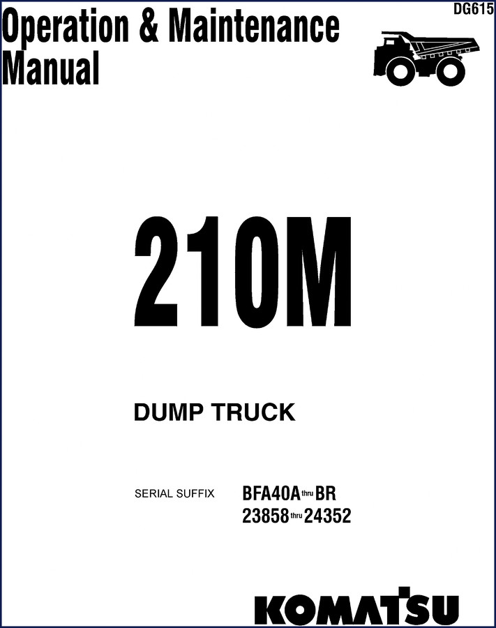komatsu 210m service manual, komatsu service manual, komatsu 210m