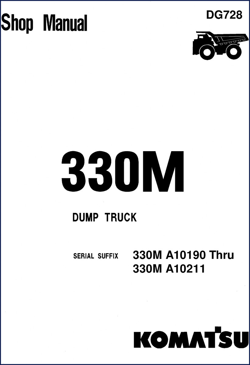 komatsu 330m service manual, komatsu service manual, komatsu 330m
