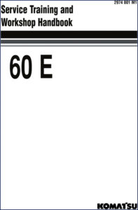 komatsu 60e training manual, komatsu manual, komatsu 60e