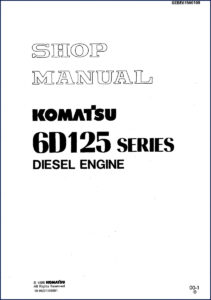 komatsu 6d125 1995 workshop manual, komatsu workshop manual, komatsu 6d125