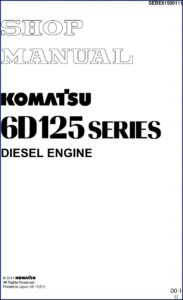 komatsu 6d125 2011 workshop manual, komatsu workshop manual, komatsu 6d125