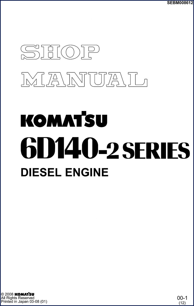 komatsu 6d140, komatsu manual