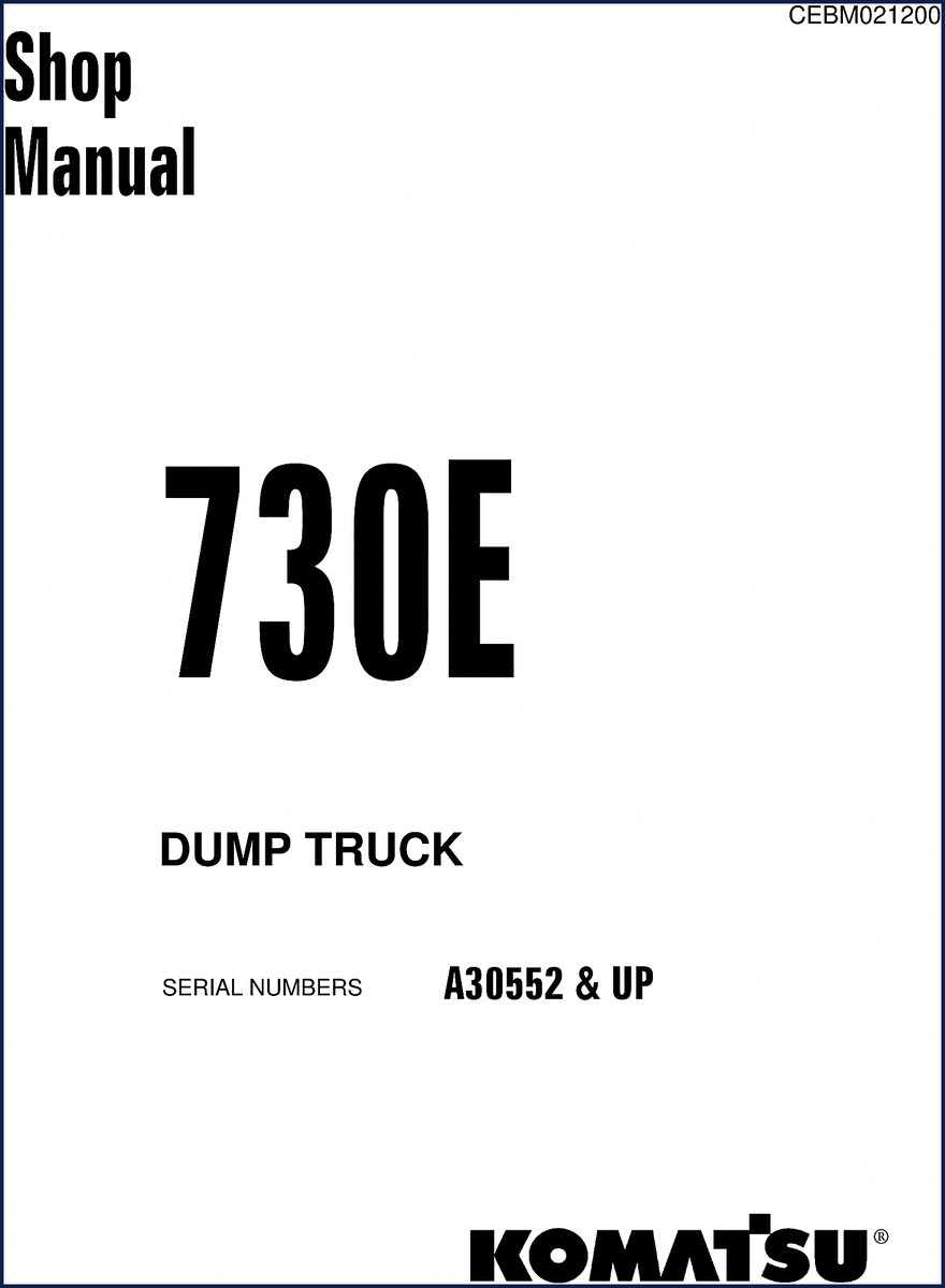 komatsu 730e workshop manual, komatsu workshop manual, komatsu 730e