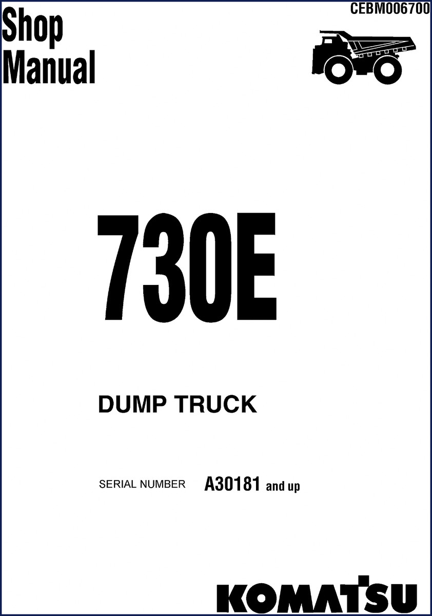 komatsu 730e workshop manual, komatsu workshop manual, komatsu 730e