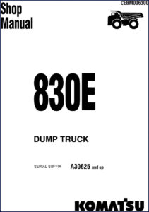 komatsu 830e service manual, komatsu service manual, komatsu 830e