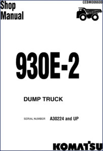komatsu 930e, komatsu manual