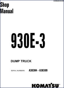 komatsu 930e, komatsu manual