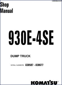 komatsu 930e, komatsu manual