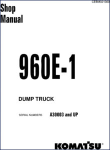 komatsu 960e, komatsu manual
