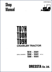 Komatsu TD7H TD8H TD9H 1996 Workshop Manual – OEM Factory Specs