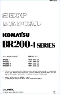 komatsu br200, komatsu manual