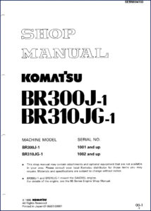 komatsu br300j, komatsu manual