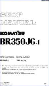 komatsu br350jg, komatsu manual