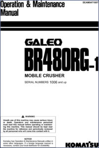 komatsu br480rg, komatsu manual