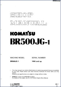 komatsu br500jg, komatsu manual
