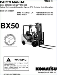 komatsu bx50 fg20 fg25 fg28 fg30 2006 parts, komatsu parts catalog, komatsu bx50