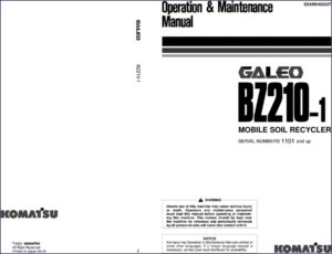 komatsu bz210, komatsu manual