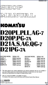 komatsu d20pl, komatsu manual
