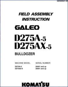 komatsu d275a, komatsu manual