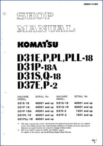 komatsu d31e, komatsu manual