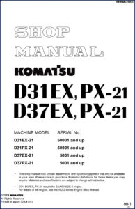 komatsu d31ex d31px d37ex d37px 2004 workshop manual, komatsu workshop manual, komatsu d31ex
