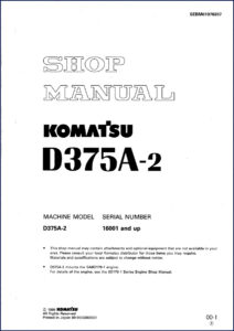 komatsu d375a, komatsu manual