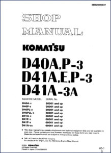 komatsu d40a, komatsu manual