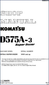 komatsu d575a, komatsu manual