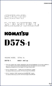 komatsu d57s, komatsu manual