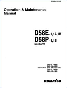 komatsu d58e, manual,  d58e