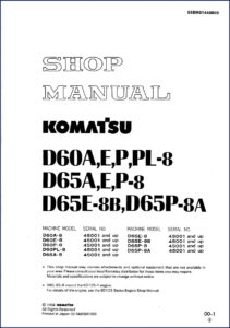 komatsu d60a, komatsu manual
